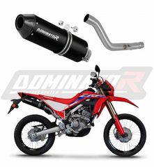 Dominator Εξάτμιση Τελικό MX2 Black S.Steel/Carbon End Honda CRF 300L/Rally 2021 - 2023 (Περιέχει Σιγαστήρα)