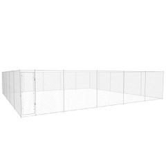 vidaXL Κλουβί Σκύλου Εξωτερικού Χώρου 950x950x185 εκ. Γαλβαν. Ατσάλι