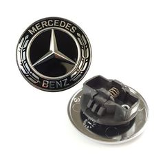  Mercedes-Benz Σήμα Καπό Κουμπωτό Μαύρο