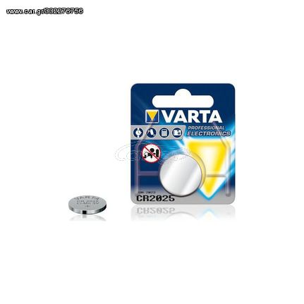 Varta CR2025  - Μπαταρία Λιθίου Ρολογιών 3V 1τμχ