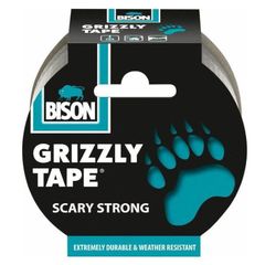 Bison Grizzly Tape 26186 - Ταινία Επισκεαυστική Υφασμάτινη 0,33Χ10Μ Ασημί 10M