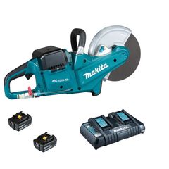 Makita DCE090T2X1 - Κόφτης δομικών υλικών 18Vx2 230MM μαζί με 2 μπαταρίες 18V/5.0Ah (BL1850B) και διπλό ταχυφορτιστή (DC18RD)