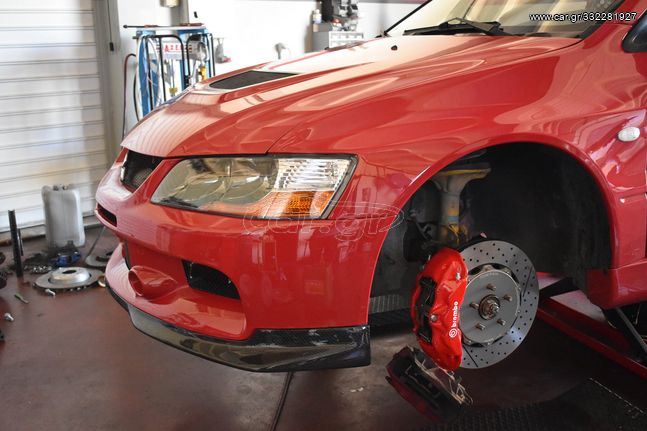 Mitsubishi Evo 7 8 9 X Κιτ 6 πίστονο 356x32mm διαιρούμενο πλευστό