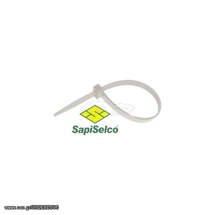 Sapiselco - Δεματικά Καλωδίων 135x2.5 Λευκό 100τμχ (04070)