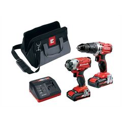 Einhell Σετ TE-CD 18/2 Li + TE-CI 18/1 Li - Σετ Κρουστικό Δραπανοκατσάβιδο & Παλμικό Κατσαβίδι 18V περιλαμβάνει ταχυφορτιστή , θήκη μεταφοράς και 2 μπαταρίες των 2Ah (4257214)