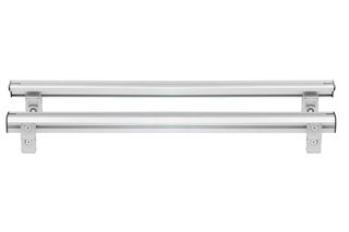 ΒΑΣΕΙΣ ΣΤΗΡΙΞΗΣ ΑΛΟΥΜΙΝΙΟΥ TBR FIXING PROFILE KIT M 116,6 cm ΣΕ ΑΣΗΜΙ ΧΡΩΜΑ ΜΕ ΥΠΟΔΟΧΕΣ T-SYSTEM ΓΙΑ ΜΠΑΡΕΣ TBR ΚΑΡΟΤΣΑΣ ΣΕ PICKUP ΚΑΙ ΑΓΡΟΤΙΚΑ ΟΧΗΜΑΤΑ MENABO - 2 ΤΕΜ.