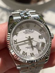 Rolex Datejust 36mm white dial with Roman letters jubilee bracelet Superclone quality 2024 edition 