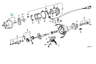 ΚΑΠΑΚΙ ΔΙΑΝΟΜΕΑ HONDA Civic  '73- '83 / Prelude '79- '82 / Accord '76- '83 (30102PA0005) Cap Assembly, Distributor