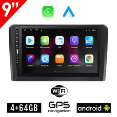 VW SKODA SEAT Android (4GB) οθόνη αυτοκίνητου 9" GPS WI-FI (Playstore Youtube Golf V 5 6 Polo Passat Octavia Leon Volkswagen MP3 USB Radio ΟΕΜ Bluetooth ηχοσύστημα OEM Mirrorlink)