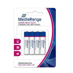 Super Heavy Duty Battery MediaRange AAA 1.5V (LR3) (4 Pack) (MRBAT141)