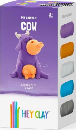 Hey Clay Claymates Diy Animals Cow - ΜΑΝ003