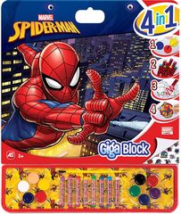 Σετ Ζωγραφικης Giga Block 4 Σε 1 Spider-Man - 62737