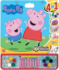 Σετ Ζωγραφικης Giga Block 4 Σε 1 Peppa Pig - 1023-62735