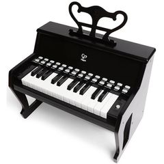 Ξυλινο Πιανο Hape Early Melodies Learn With Lights Black - E0627