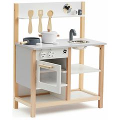 Παιδικη Ξυλινη Κουζινα Kids Concept Λευκη - KC1000161