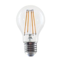 Λάμπα LED Filament 8W E27 θερμό λευκό φως 2700K A60 με δυνατότητα ρύθμισης της έντασης φωτός & διάφανο κάλυμμα