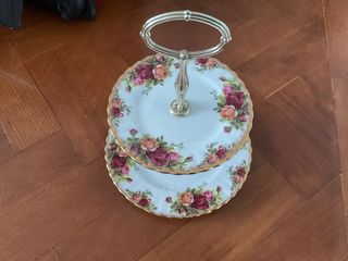  Royal Albert cake stand πορσελανης