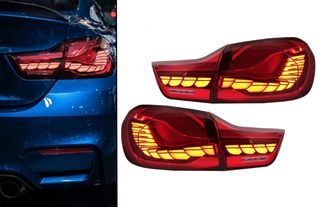 OLED πίσω φανάρια BMW 4 Series F32 F33 F36 M4 F82 F83 2013-02019) με dynamic τρεχούμενο φλας 