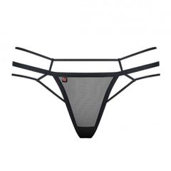 Obsessive Strappy Thong Black-thumb-2