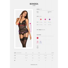 Obsessive Bondea Corset & Thong Black-thumb-1