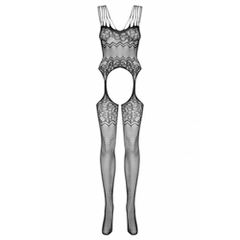 Obsessive Plus Size Halter Neck Bodystocking-thumb-1