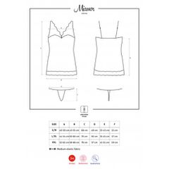Obsessive Miamor Chemise With Thong White-thumb-1