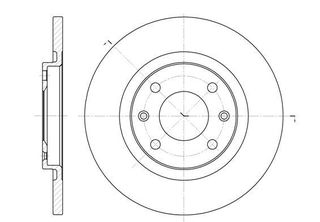 ΔΙΣΚΟΠΛΑΚΑ CITROEN C3-PEUGEOT PARTNER ΕΜΠΡΟΣ 266Χ13 - 653600