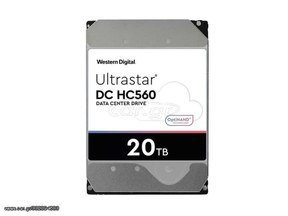 Western Digital Ultrastar DC HC560 SE 20TB HDD Σκληρός Δίσκος 3.5'' SATA III 7200rpm με 512MB Cache για NAS / Server (0F38785) - Πληρωμή και σε έως 9 δόσεις