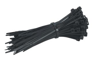 POWERTECH Δεματικά καλωδίων TIES-005, 150x3mm, μαύρα, 100τμχ - TIES-005