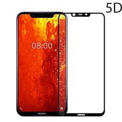 POWERTECH Tempered Glass 5D Full Glue για Nokia 8.1 (Y7), Black - TGC-0217