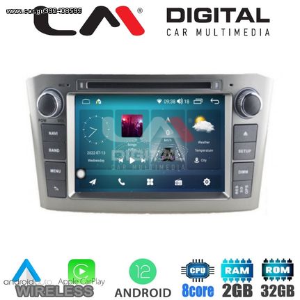 LM Digital - LM R8025 GPS Οθόνη OEM Multimedia Αυτοκινήτου για TOYOTA AVENSIS T25  2003 > 2008 (CarPlay/AndroidAuto/BT/GPS/WIFI/GPRS)