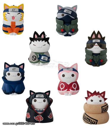 Naruto Shippuden Nyaruto! Collectible Figure 3 cm Cats of Konoha Village Sortiment (8)