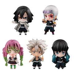 Demon Slayer: Kimetsu no Yaiba Collectible Figure 5er-Pack Tanjiro & The Hashira Mascot Set B 5 cm