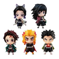 Demon Slayer: Kimetsu no Yaiba Collectible Figure 5er-Pack Tanjiro & The Hashira Mascot Set A 5 cm