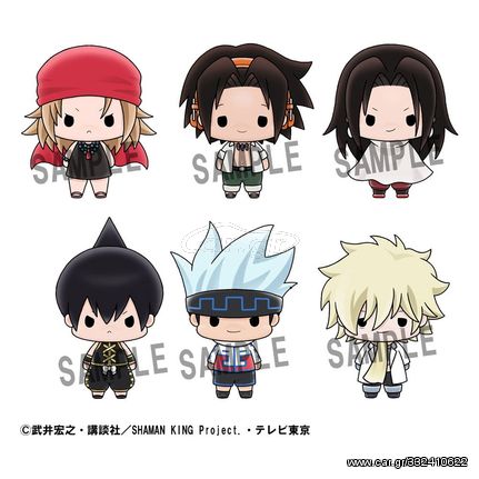 Shaman King Chokorin Mascot Series Collectible Figure 6er-Pack 5 cm