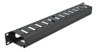DELOCK cable management 66550 για rack 19"/1U, μαύρο