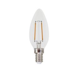 Λάμπα led filament κεράκι Ε14 4W 230V 6500k ψυχρό λευκό φως 500lumen 30000h