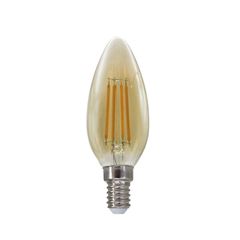 Λάμπα led filament κεράκι Ε14 4W 230V 2700k θερμό λευκό φως 500lm με δυνατότητα ρύθμισης έντασης φωτός & μελί κάλυμμα