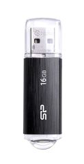 SILICON POWER USB Flash Drive Ultima U02, 16GB, USB 2.0, μαύρο - SP016GBUF2U02V1K