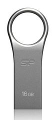 SILICON POWER USB Flash Drive Firma F80, 16GB, USB 2.0, Silver - SP016GBUF2F80V1S