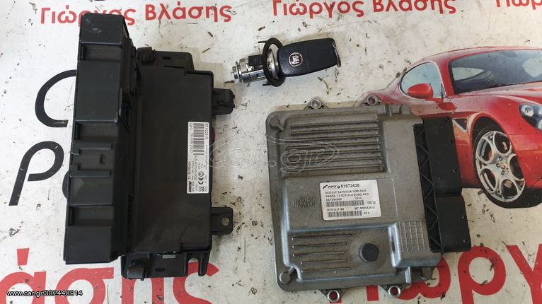 ΣΕΤ ΕΓΚΕΦΑΛΟΣ- BODY COMPUTER- ΚΛΕΙΔΙ FIAT PANDA 4x4 1.3MULTIJET ΚΩΔ.ΚΙΝΗΤΗΡΑ: 188A8000  ΚΩΔ. ΕΓΚΕΦΑΛΟΥ: MJD 6JF.S4 - 51872438 