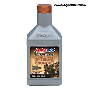 AMSOIL SAE 60 SYNTHETIC V-TWIN MOTORCYCLE OIL