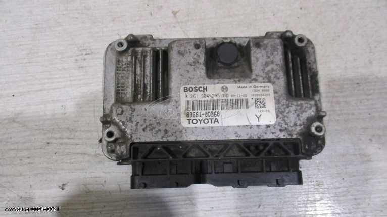 Εγκέφαλος - ECU κινητήρα, μοτέρ 1KR 1.0lt βενζίνη, από Toyota Yaris II 2006-2011, 89661-0DB60