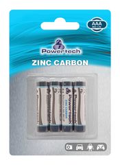 POWERTECH Zinc Carbon μπαταρίες PT-948, AAA R03 1.5V, 4τμχ - PT-948