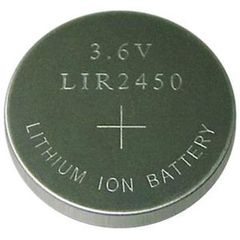 LIR2450 Επαναφορτιζόμενη LI-ION κουμπί 3.6V