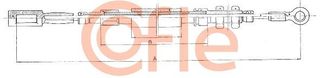 COFLE Ντίζα, φρένο ακινητοποίησης CITROËN C25 - FIAT Ducato I (280,290) - LADA 1200-1500 - PEUGEOT J5 (280,290)