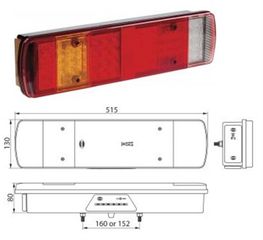 ΦΑΝΑΡΙ STOP SCANIA R LED RIGHT