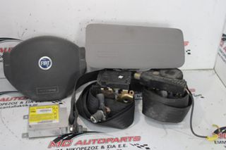 Αερόσακος Set FIAT PANDA (2003-2014) Οδηγού,συνοδηγού,2 ζώνες,εγκέφαλος