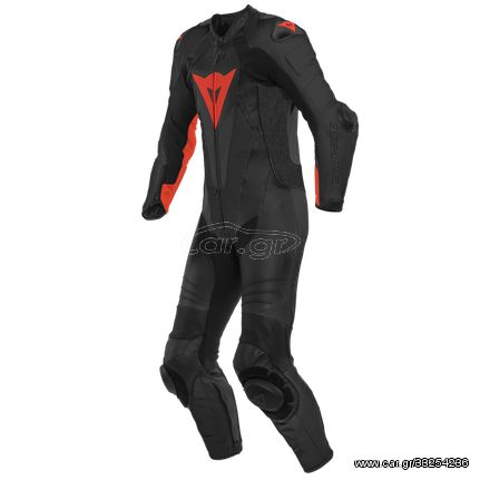 ΔΕΡΜΑΤΙΝΗ ΟΛΟΣΩΜΗ ΑΓΩΝΙΣΤΙΚΗ ΦΟΡΜΑ LAGUNA SECA 5 1PC PERFORATED LEATHER SUIT BLACK/FLUO-RED 1513467| DAINESE