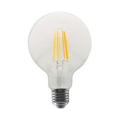 Λάμπα led Filament G95 E27 10W 230V 2700K ντιμαριζόμενη με θερμό φως 1220lm τύπου γλόμπος με διάφανο κάλυμμα